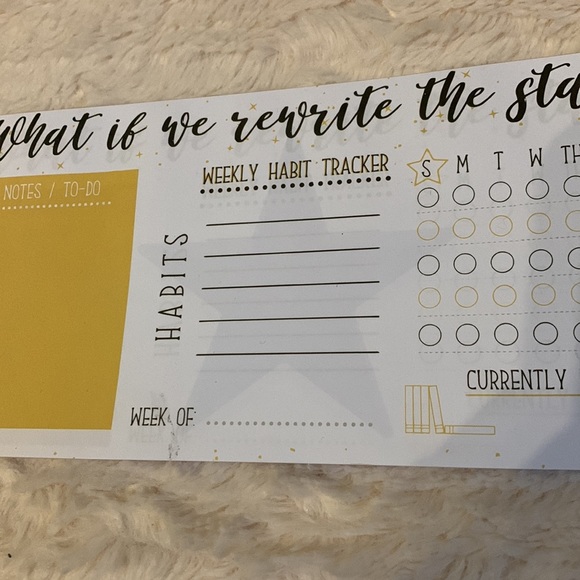 2 bookish sticker sheets & Habit tracker notepad -Owlcrate items - Picture 12 of 14
